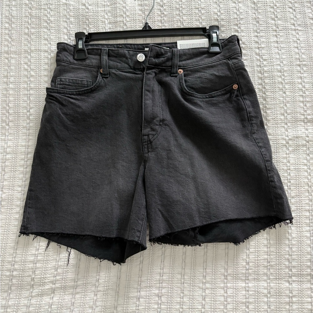 Black Denim Women's Shorts